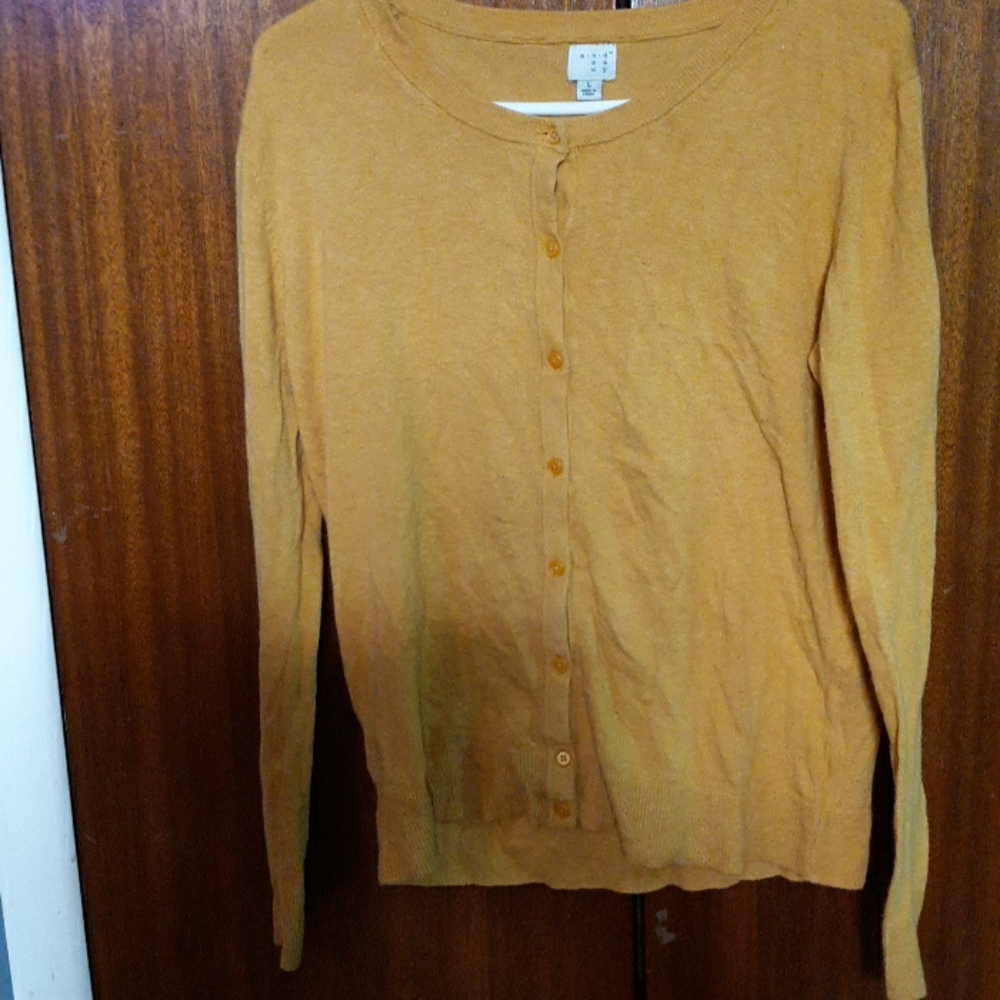 A new day yellow cardigan